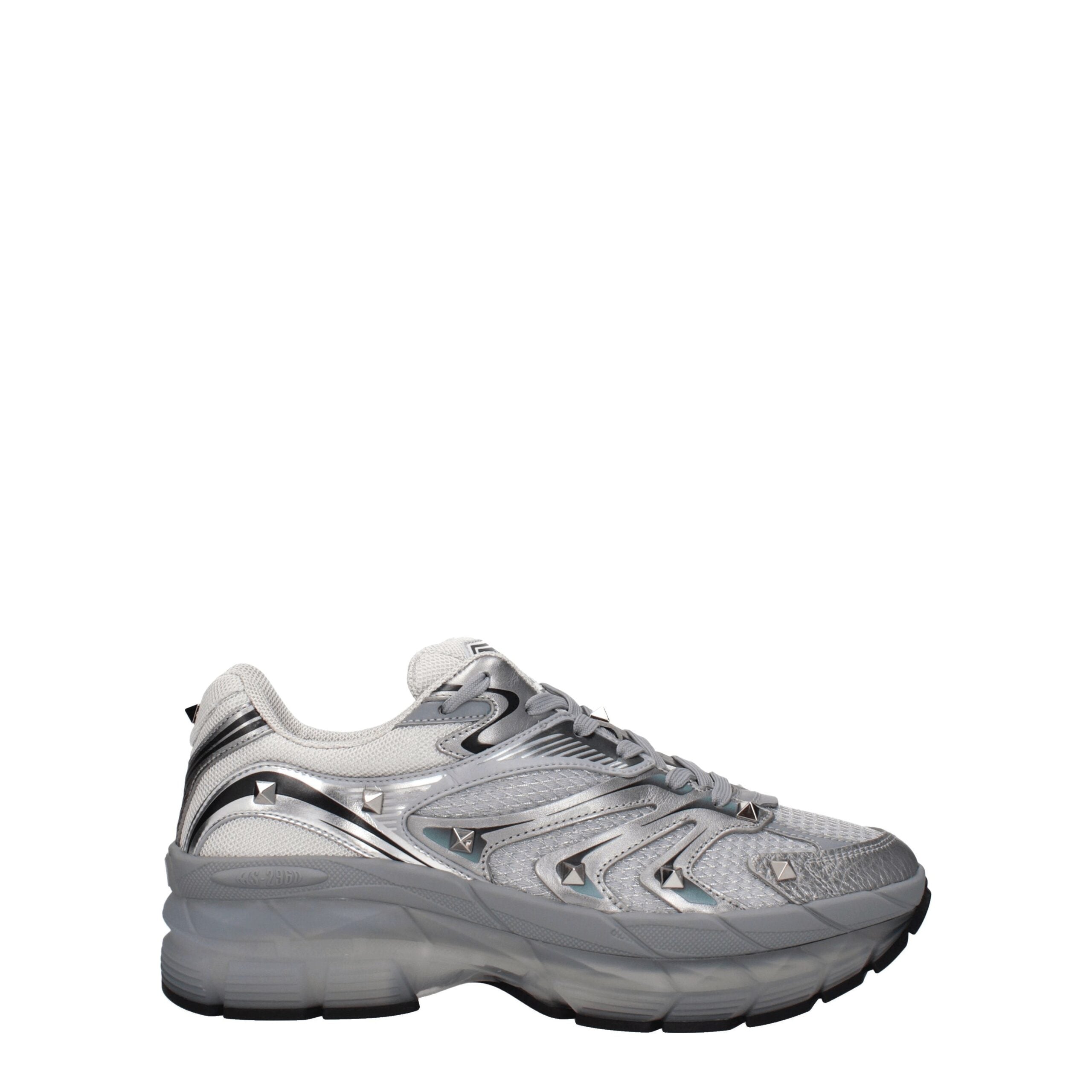 Valentino Garavani Gray Fabric Sneakers